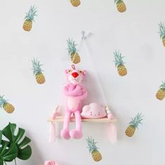 Funlife Samolepky na zeď pro děti ananas 4 x 8 cm