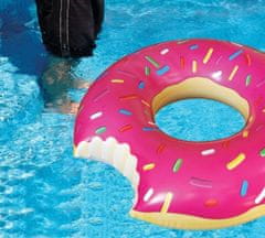 Aga Dětský nafukovací kruh Donut 50cm Růžový