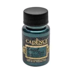 Cadence Metalická barva na textil Dora Textile - petrolejová modrá / 50 ml