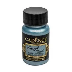 Cadence Metalická barva na textil Dora Textile - světle modrá / 50 ml