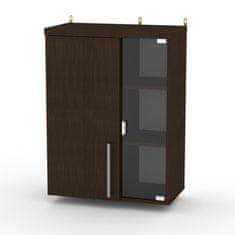 eoshop Závěsná vitrína MG-2-1 (Barva dřeva: wenge)