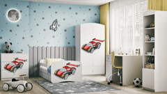 Kocot kids Dětská skříň Babydreams 90 cm formule jedna bílá