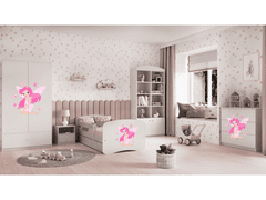 Kocot kids Dětská skříň Babydreams 90 cm víla s motýlky bílá