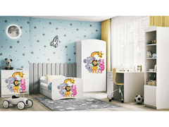 Kocot kids Dětská skříň Babydreams 90 cm ZOO bílá