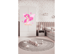 Kocot kids Dětská skříň Babydreams 90 cm víla s motýlky bílá