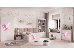 Kocot kids Dětská skříň Babydreams 90 cm víla s křídly bílá