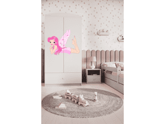 Kocot kids Dětská skříň Babydreams 90 cm víla s křídly bílá