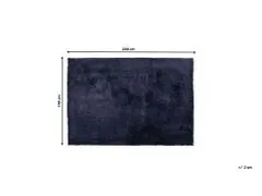Beliani Koberec shaggy 140 x 200 cm tmavě modrý EVREN