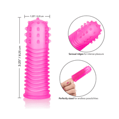 CalExotics Návleky na prst Intimate Play Finger Tingler Pink - Růžová