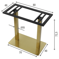 STEMA Podstavec stolu SH-3003-1/G zlatý