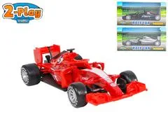 2-Play Traffic formule 13 cm kov volný chod (červená, stříbrná, černá)