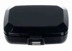 Izoxis 14154 Bezdrátová sluchátka Bluetooth - Powerbanka 2200 mAh, černé 15068