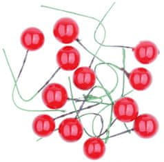 Anděl Přerov Červené bobule 1,5 cm, 12 ks