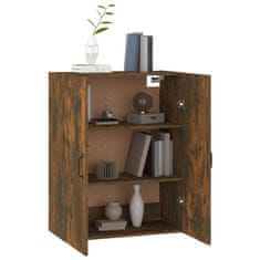 Greatstore Závěsná skříňka kouřový dub 69,5 x 34 x 90 cm kompozitní dřevo