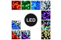 CoolCeny Vánoční osvětlení 150 LED - Řetězy v 7 barvách o délce 15 metrů. - Vícebarevný