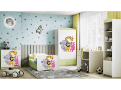 Kocot kids Dětská skříň Babydreams 90 cm ZOO zelená