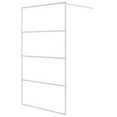 Greatstore Sprchová zástěna walk-in bílá 115 x 195 cm čiré ESG sklo