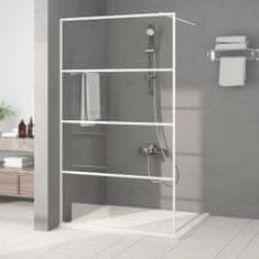 Greatstore Sprchová zástěna walk-in bílá 115 x 195 cm čiré ESG sklo