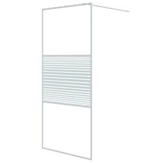 Vidaxl Sprchová zástěna walk-in bílá 90 x 195 cm čiré ESG sklo