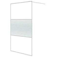 Greatstore Sprchová zástěna walk-in bílá 115 x 195 cm čiré ESG sklo