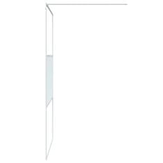 Greatstore Sprchová zástěna walk-in bílá 115 x 195 cm čiré ESG sklo