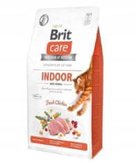 Brit Cat Grain Free indoor 2 kg granule pro dospělé kočky žijící uvnitř