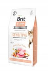 Brit Cat Grain Free Sensitive 2 kg granule pro dospělé kočky s citlivým zažíváním