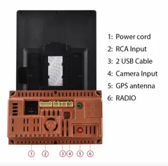 9,5" Android Autorádio Tesla Styl Otočná Vertikální obrazovka Inteligentní systém Stereo Receiver GPS Multimediální přehrávač Hlavní jednotka