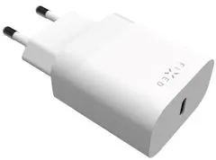 FIXED Síťová nabíječka s USB-C výstupem a podporou PD, 20W FIXC20N-C-WH, bílá - rozbaleno