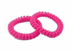 Kraftika 2ks pink gumička do vlasů pružinka