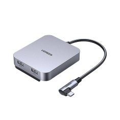 Ugreen CM521 HUB adaptér na iMac USB-C - 3x USB 3.1 / SD / TF, šedý