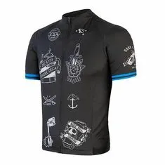 Sensor CYKLO TOUR pánský dres kr.rukáv black tattoo velikost M