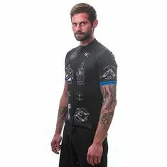 Sensor CYKLO TOUR pánský dres kr.rukáv black tattoo velikost M