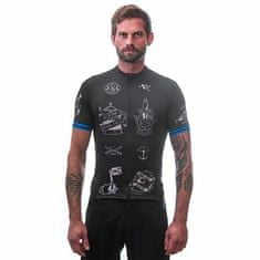 Sensor CYKLO TOUR pánský dres kr.rukáv black tattoo Velikost: M