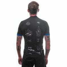 Sensor CYKLO TOUR pánský dres kr.rukáv black tattoo velikost M