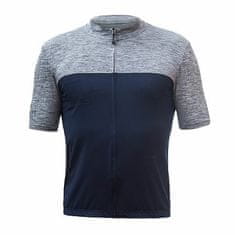 Sensor CYKLO MOTION pánský dres kr.rukáv celozip deep blue/šedá velikost S