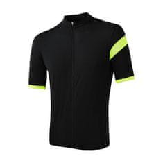 Sensor CYKLO COOLMAX CLASSIC pánský dres kr.rukáv celozip true black Velikost: L