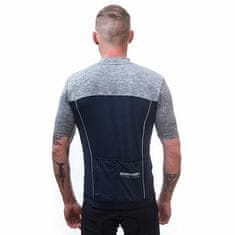 Sensor CYKLO MOTION pánský dres kr.rukáv celozip deep blue/šedá velikost S