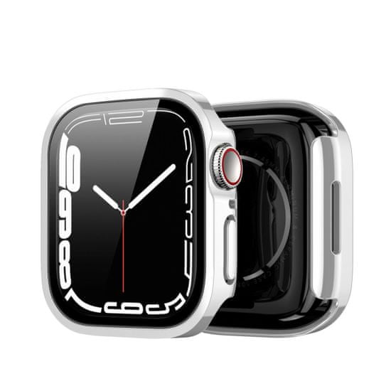 Dux Ducis Hamo pouzdro so sklem na Apple Watch 4/5/6/SE 40mm, stříbrné