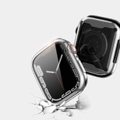 Dux Ducis Samo pouzdro so sklem na Apple Watch 4/5/6/SE 40mm, stříbrné