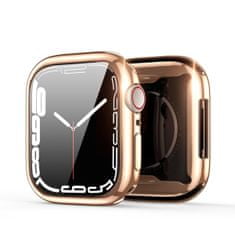 Dux Ducis Samo pouzdro so sklem na Apple Watch 4/5/6/SE 40mm, růžové