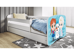 Kocot kids Dětská postel Babydreams Ledové království bílá, varianta 80x160, bez šuplíků, s matrací