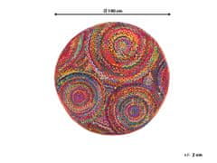 Beliani Bavlněný koberec 140 cm vícebarevný YENICE