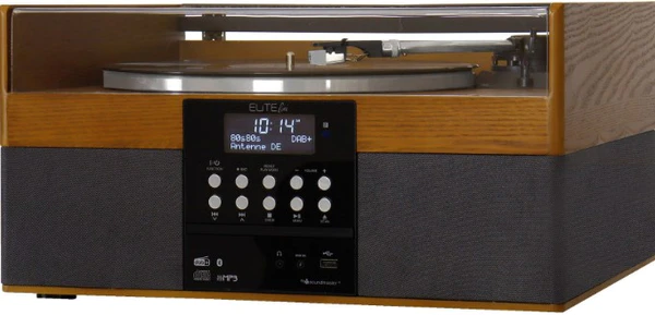 moderný mikrosystém PL910 displej gramofón rádio bluetooth technológia cd mechanika funkcie kódovania retro design