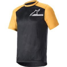 Alpinestars Pánský dres ALPS 4 V2 SS Black Tangerine/White vel.: L