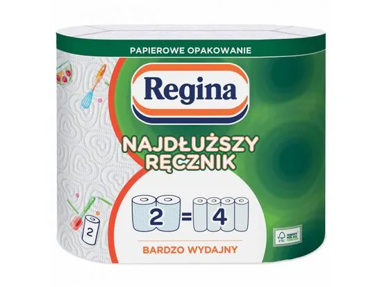 sarcia.eu REGINA papírové ručníky s vzorem 2 role, certifikované PZH 6 balík