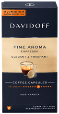 Davidoff Fine Aroma Espresso pro kávovary Nespresso, 100 ks