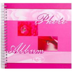 KPH Spirálové fotoalbum na růžky SUMMER BREEZE 40 stran 30x30 růžové