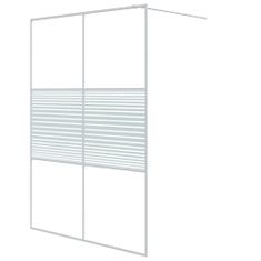 Vidaxl Sprchová zástěna walk-in bílá 140 x 195 cm čiré ESG sklo