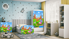 Kocot kids Dětská postel Babydreams safari bílá, varianta 70x140, bez šuplíků, bez matrace